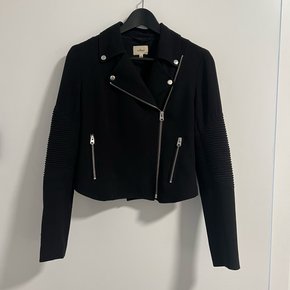 Wilfred black Moto style jacket